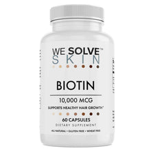 Load image into Gallery viewer, We Solve Skin Biotin 10000 mcg.
