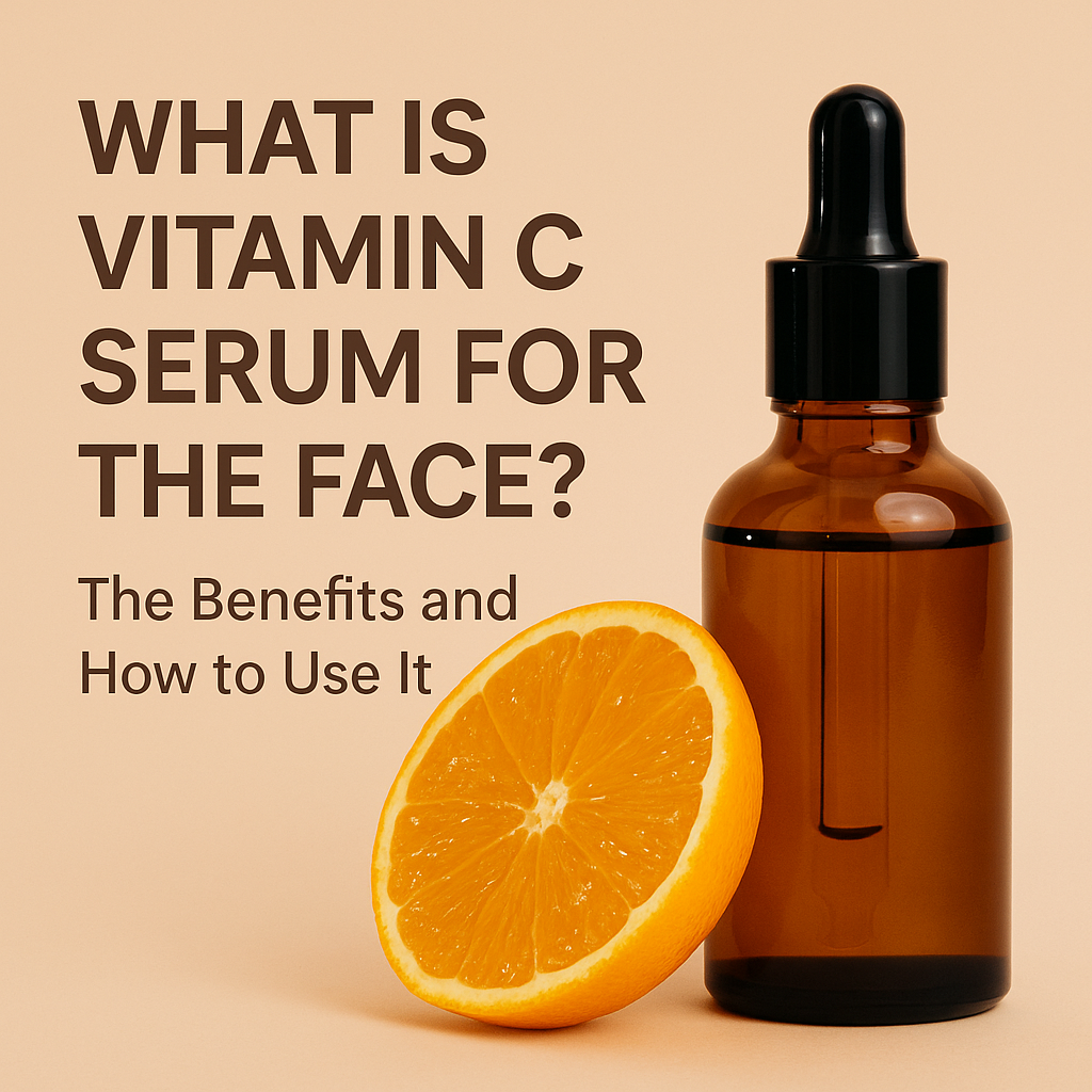Vitamin C serum for glowing skin with brightening, anti-aging benefits for face care routine