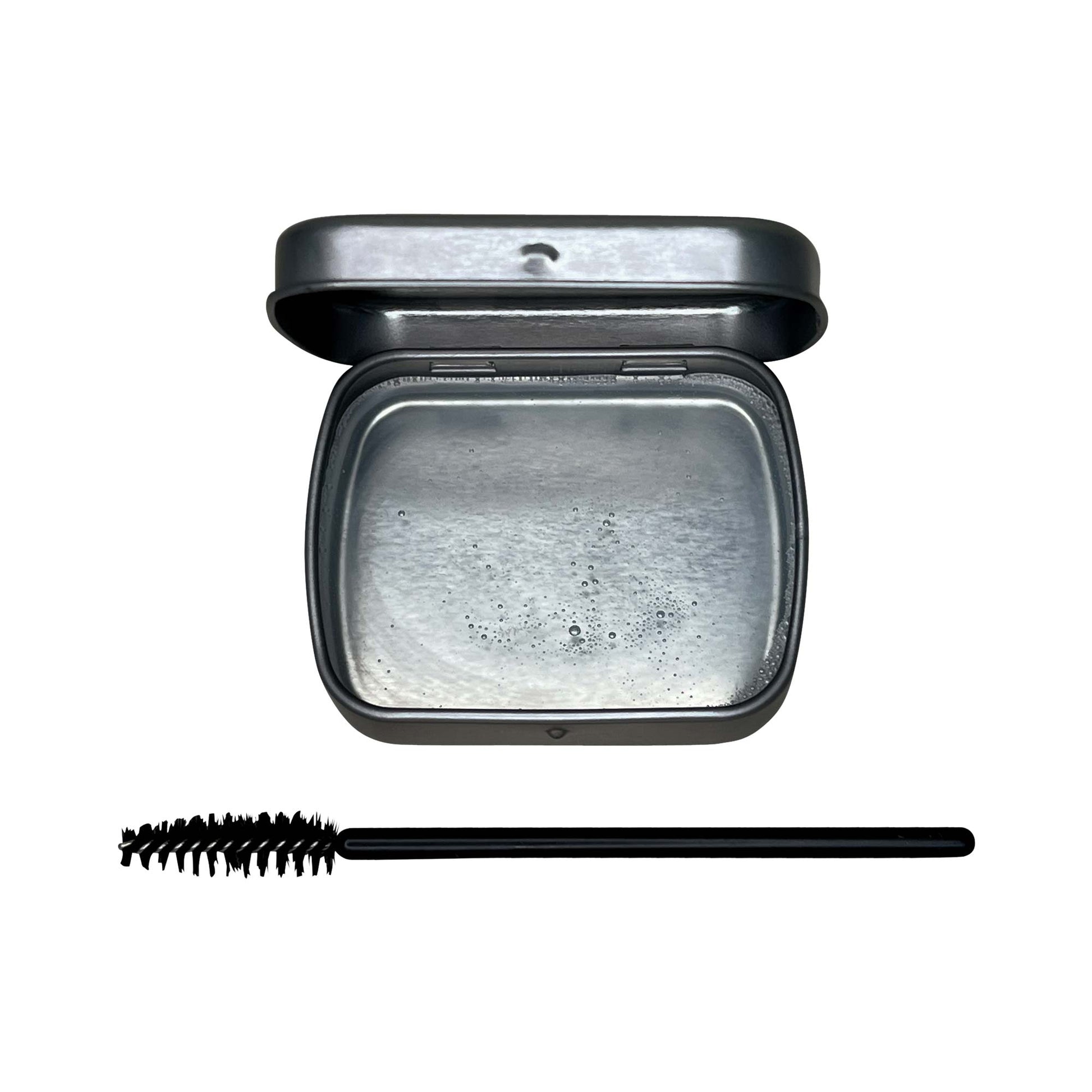 Long-hold clear brow soap for shaping brows with natural laminated finish