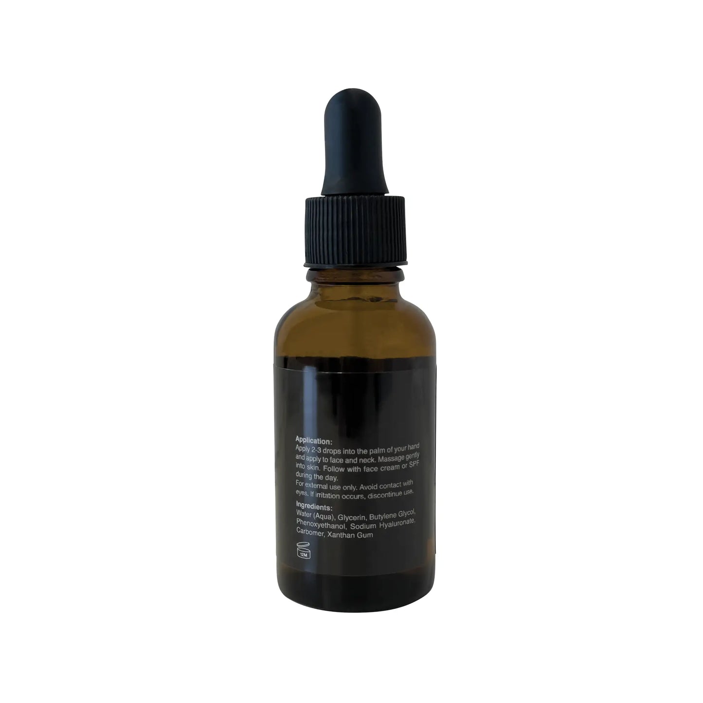 Lightweight hyaluronic acid serum texture for smooth, dewy glow