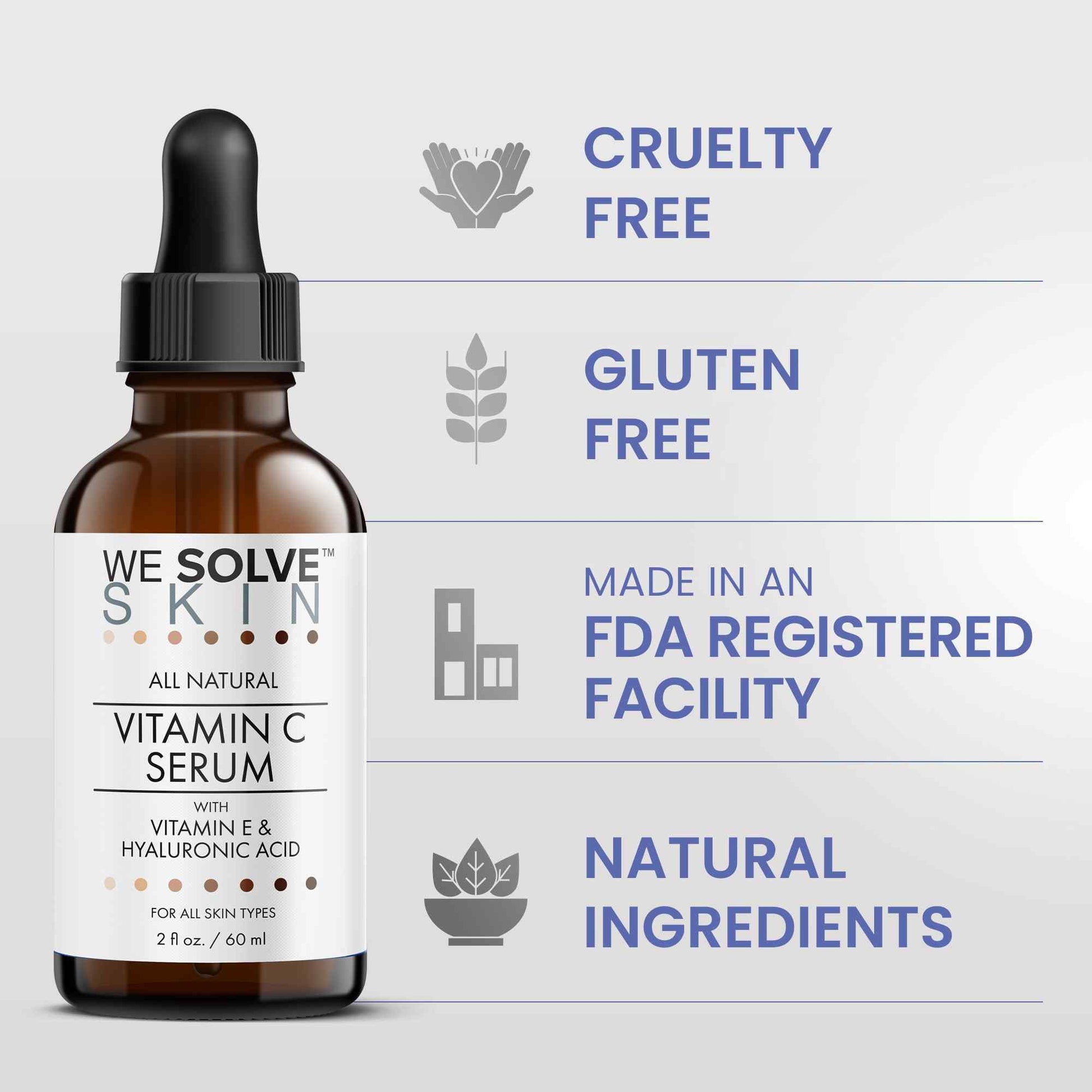 Clean, cruelty-free vitamin C serum with natural ingredients that deliver visible results