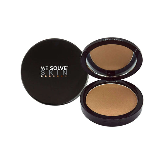 Caramel matte bronzer compact for warm skin tones