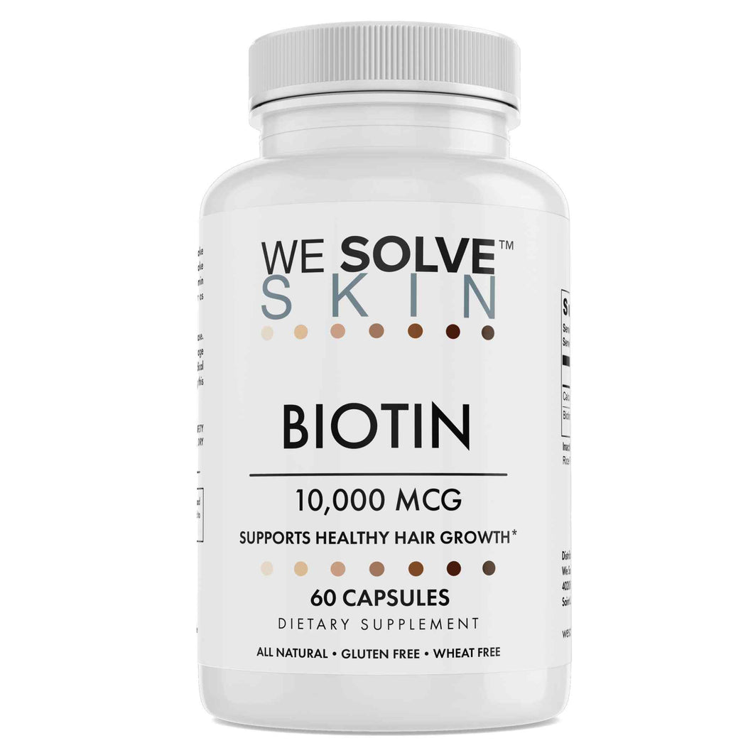 We Solve Skin Biotin 10000 mcg.