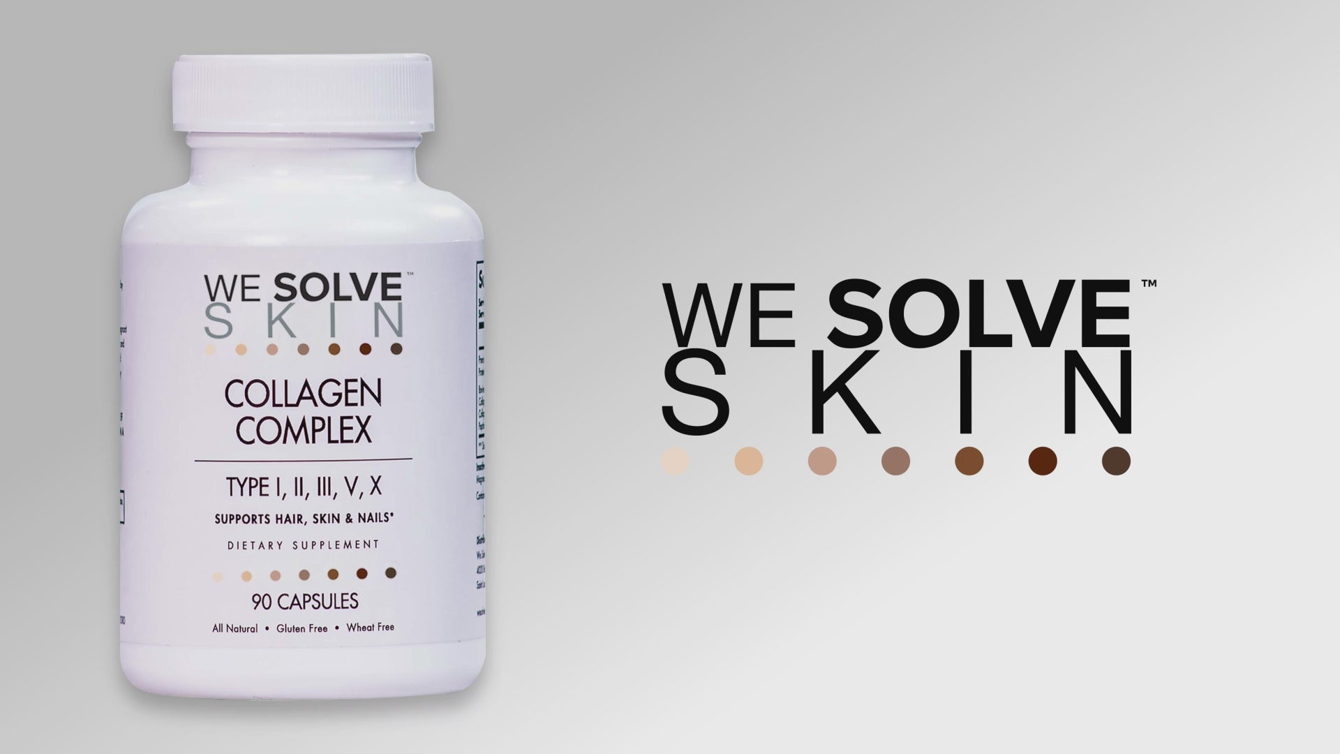 Multi collagen capsules explainer video highlighting benefits for hair, skin, joints, and gut health
